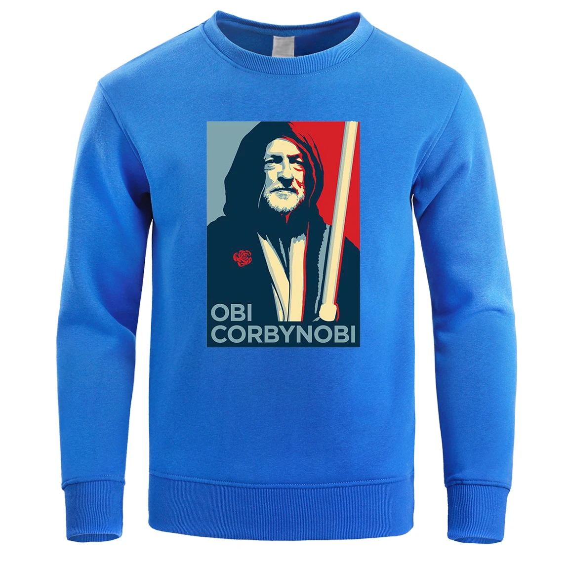 Obi Corbynobi Звездные войны толстовка мужская с круглым вырезом толстовки зимние