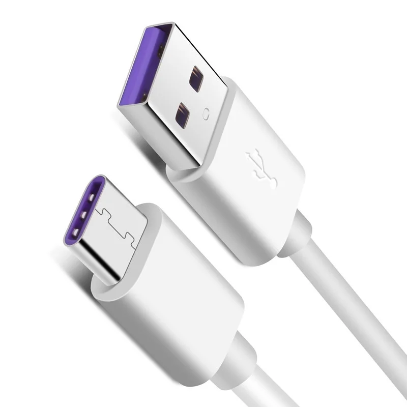 Тип C USB C 5A кабель для huawei samsung Xiaomi быстрое зарядное устройство QC 3,0 Supercharge супер быстрая зарядка Зарядное устройство шнур 1/2 м/3 м/метр - Цвет: white