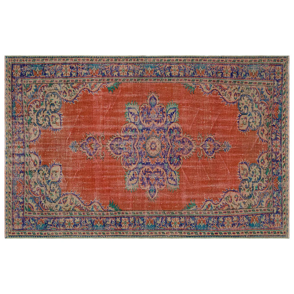 

2071 - Excellent Turkish Traditional floral design Real handmade Wool Rug, Unique Area Rug Livingroom Bedroom Kitchen Rug,