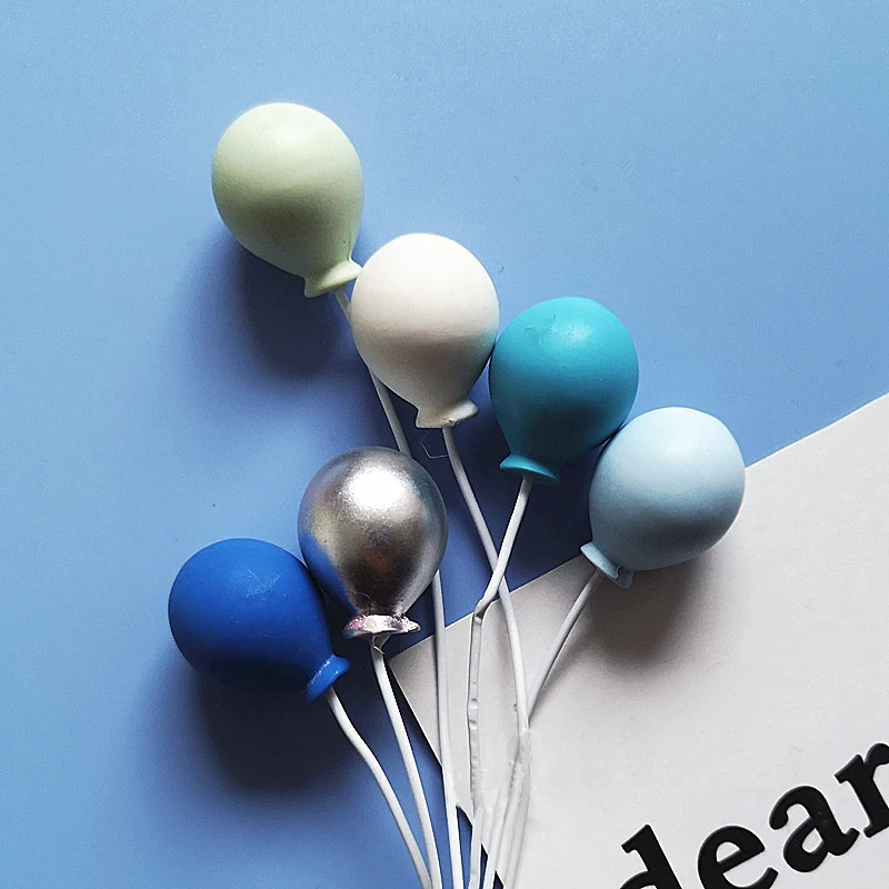 6 шт./компл. красочный воздушный шар топпер для торта украшение на свадьбу день