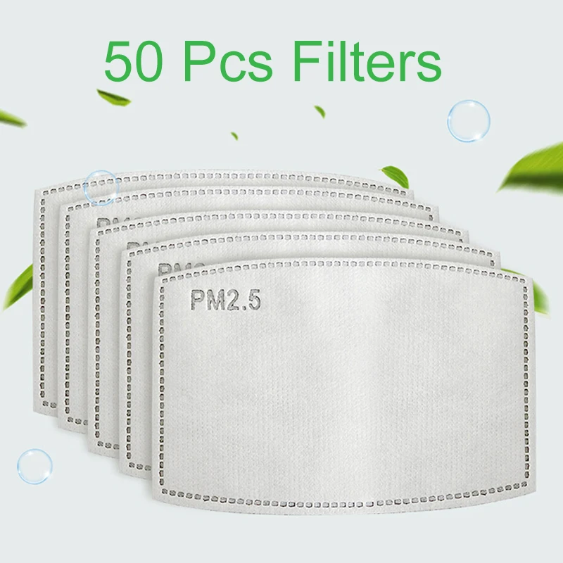 

Маска Защитная с фильтром из активированного угля Pm2.5, 100 шт.