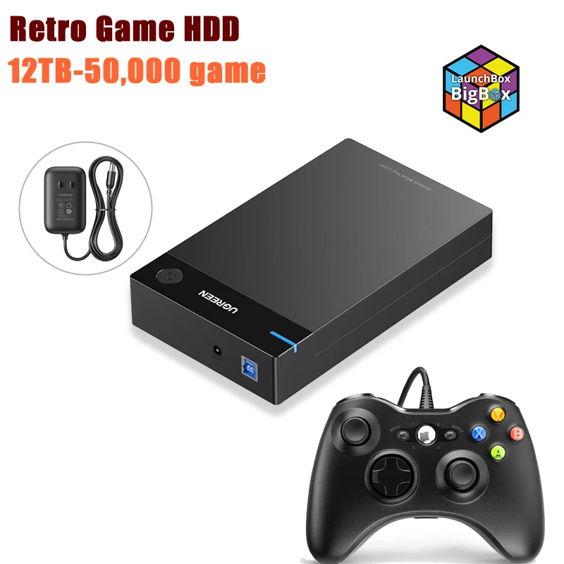 Игровой жесткий диск Bigbox 4T/8T/12T для PS4/PS3/PS2/WII/PS1/N64/SS внешний ПК с 40000 играми |