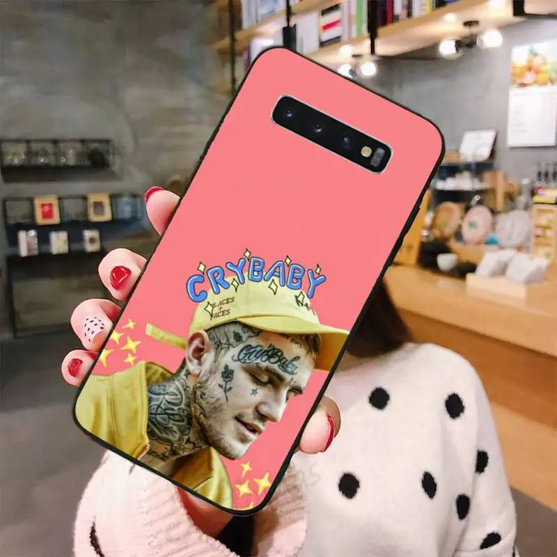 

Lil Peep TATTOO pink singer Phone Case For Samsung A50 A51 A71 A20E A20S S10 S20 S21 S30 Plus ultra 5G M11 funda shell