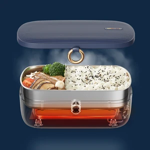 Plugged In Bear Design Electric Lunch Box Without Water Filling Electric Heating Rice Heater