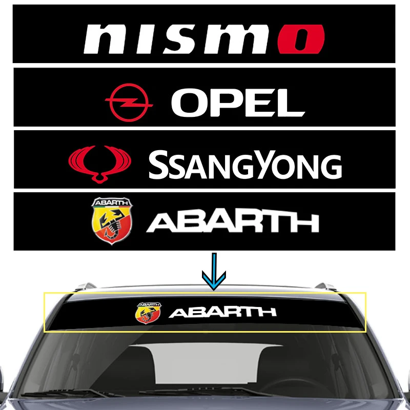 1 шт. Автомобильный логотип Передняя и задняя наклейка на окна s Автомобильная