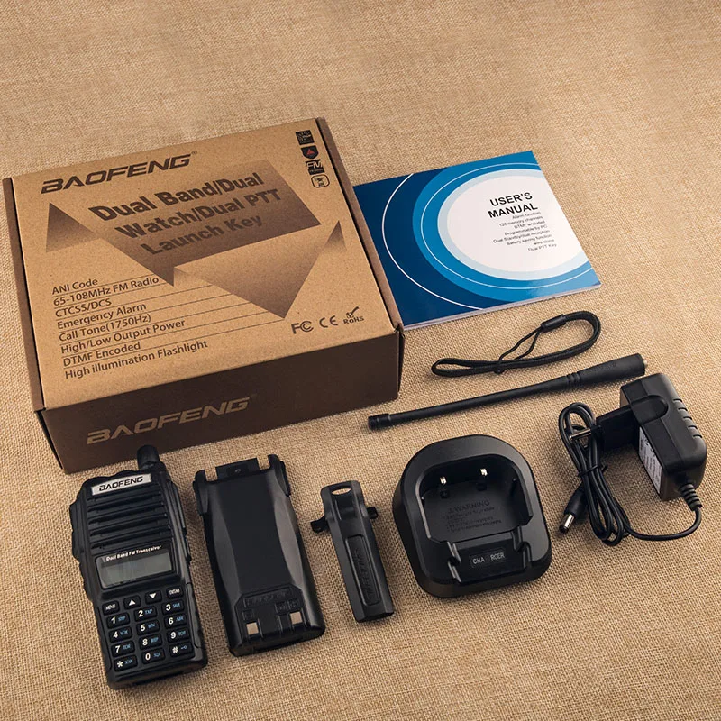 Baofeng UV 82 Walkie Talkie Transceiver UV82 VHF сканер UHF радио 82|baofeng uv82|baofeng uv-82walkie talkie baofeng |