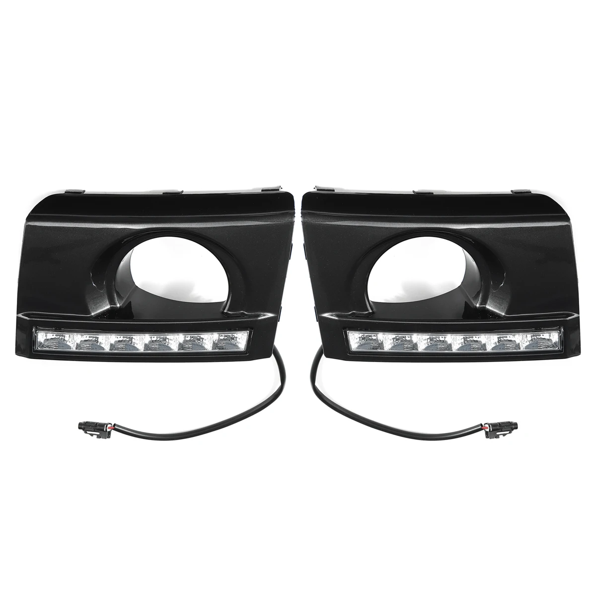 Пара светодиодный DRL Габаритные огни лампы для hyundai Tucson 2005 2006 2007 2008 2009 сигнальная лампа спереди белый свет аксессуары