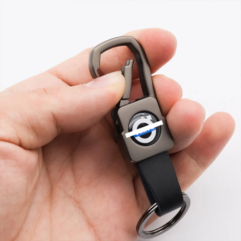 

High quality metal leather creative logo keychain car accessories suitable for Volvo- XC90 C70 V50 V60 V70 V90 S60 Estate