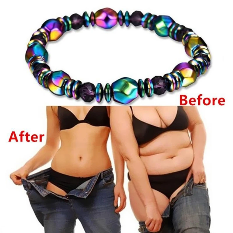 Браслет Магнитный цветной цепочка из гематита унисекс забота о здоровье снятие