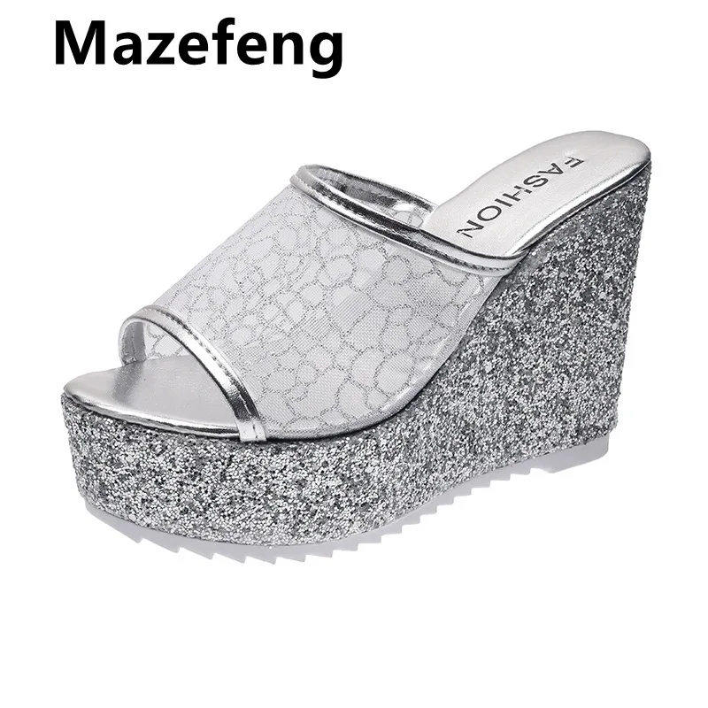 

Women Sandals Wedges Shoes for Women High Heels Sandals Summer Shoes 2021 Flip Flop Chaussures Femme Platform Sandals Plus Size