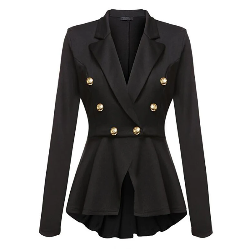 Женский блейзер с лацканами CINESSD двубортный приталенный Повседневный пиджак