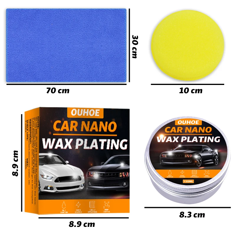 

200ml Anti Scratch Car Polishing Wax Coat Scratch Paint Care Paste Repair Nano Ceramic Detailing Car Wash Maintenance
