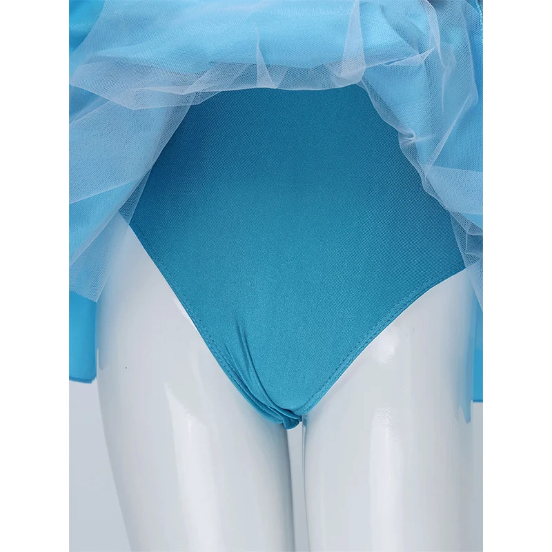 

Kids Sleeveless Shiny Sequins Leotard Figure Skating Dress Modern Dance Wear Children Girls Stage Performance Christmas Costume