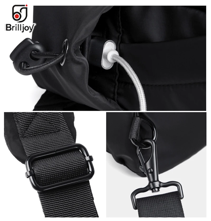 Fashion Men Chest Bag High Quality Mini Sport Bag USB Charge Backpack Business Bag Lightweight Waterproof Nylon Fabric Sling Bag