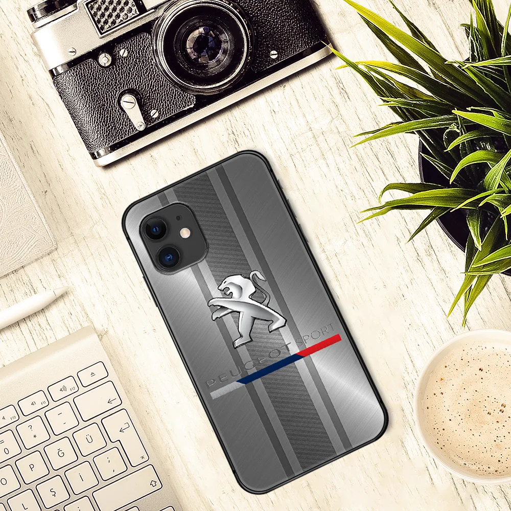 

PEUGEOTS soprt car Cool Phone Case Cover Hull For iphone 5 5s se 2020 6 6s 7 8 12 mini plus X XS XR 11 PRO MAX black Back