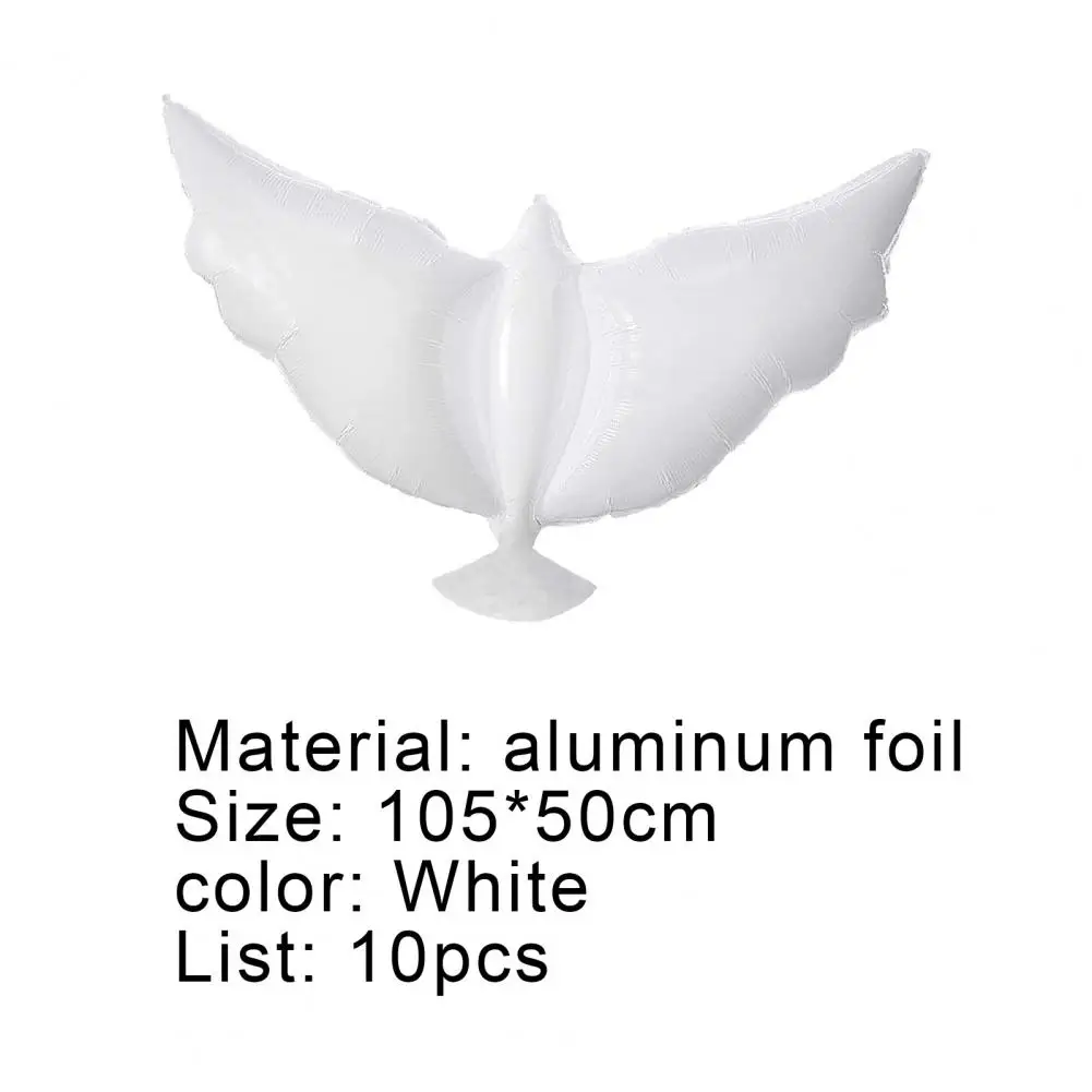 10 шт./компл. шар реалистичный голубь Форма белый декоративный воздушные шарики в