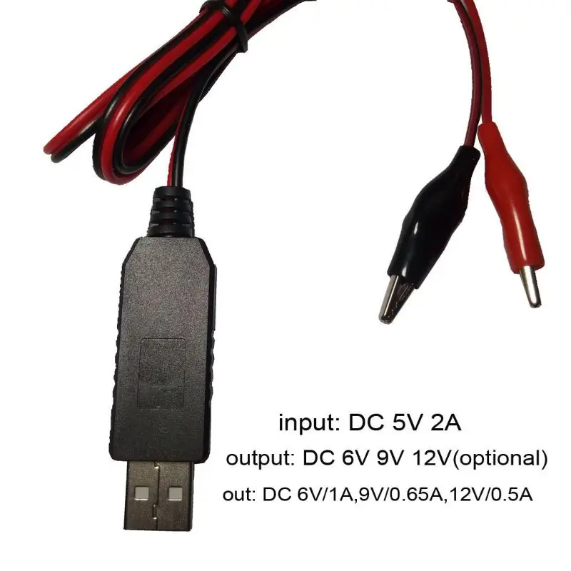 DC 5V Boost to 6V 9V 12V USB повышающий преобразователь напряжения Кабель питания Шнур с