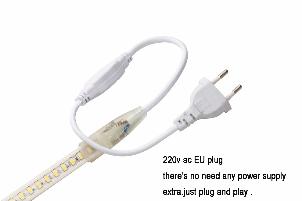 Светодиодный полосы светильник 5730 220V SMD гибкая ленточная 5630 120 светодиодный/м, 1 м, 2 м, 3 м, 5 м, 6 м 8 M 9m 10m+ Мощность штепсельная вилка европейского стандарта