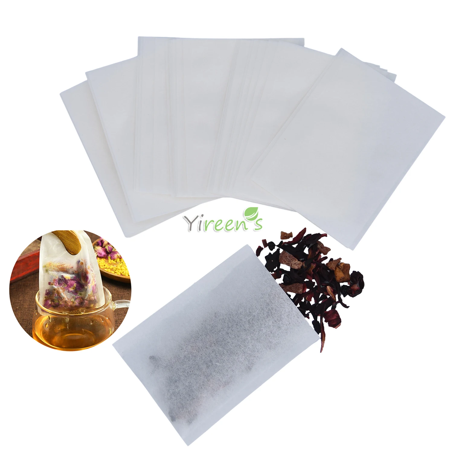100 0 stücke 100X120mm Einweg Wärme Abdichtung Lebensmittel Grade Filter Papier Tee Taschen, für Kaffee Pulver/Salz Bad/Carbon Paket