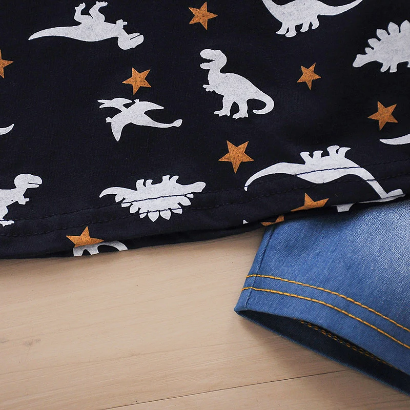 Комплекты летней одежды для мальчиков хлопковая Повседневная Толстовка с