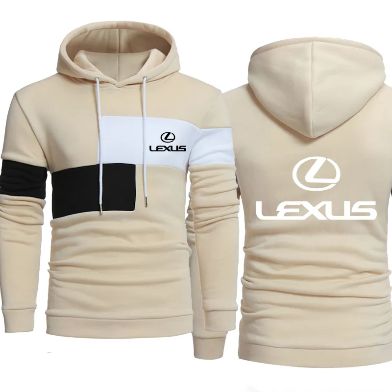 Толстовка мужская с логотипом автомобиля Lexus свитшот Модный повседневный