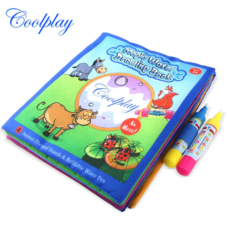 

Kindergarten Children's Early Education and Wisdom Water Magic Graffiti Cloth Book Baby Water Graffiti Water Painting Cloth Book