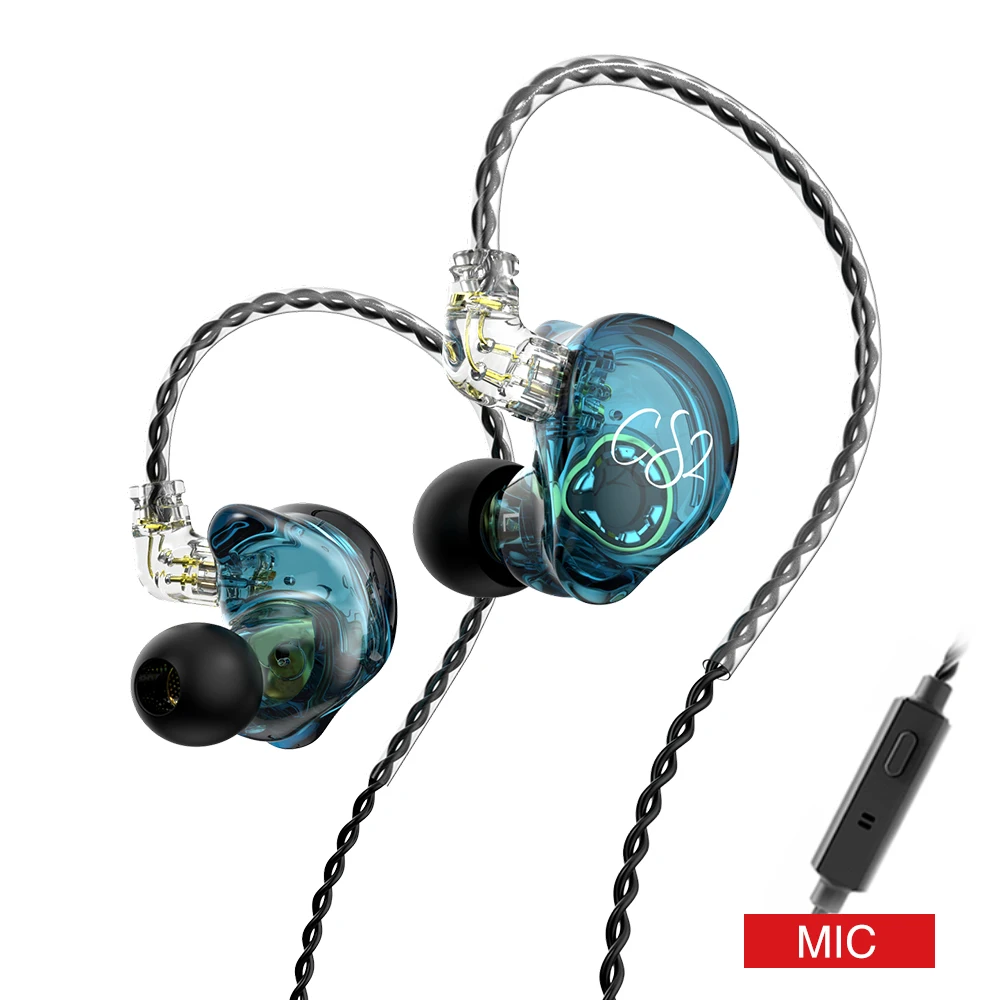 

TRN CS2 Hi-FI Earphones 1DD Dynamic HIFI Bass Earbuds Running Sports Headphones Game Headset For TRN ST1 TA1 BA15 VX MT1