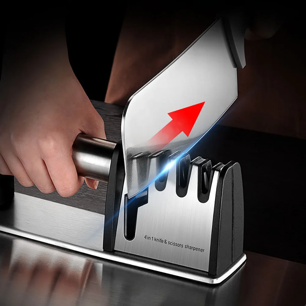 4 этапа точилка для ножей Кухонные ножи Точильщик Алмазный керамический камень