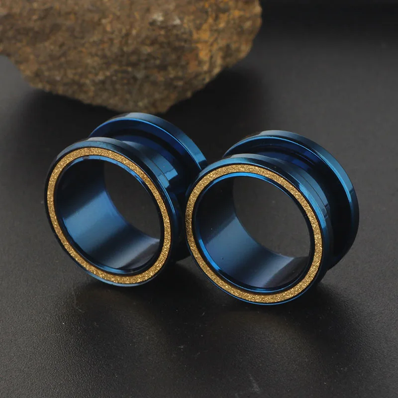 

Smiple Style Hollow Pirecing Plugs Ear Expanders Stud Earrings Jewlery Body Fashion Gift Hot Sell By Pair Multi Color For Choose