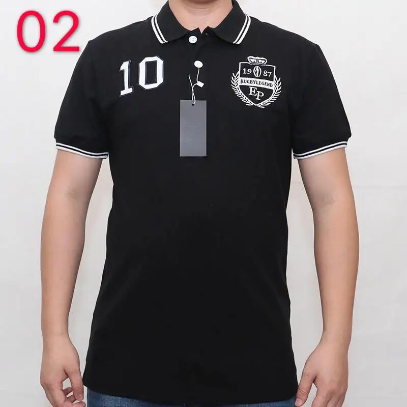 Hombre eden park Топ для мужчин с коротким рукавом Повседневная рубашка для регби camisa вышитая eden park polo мужская Тонкая однотонная хлопковая
