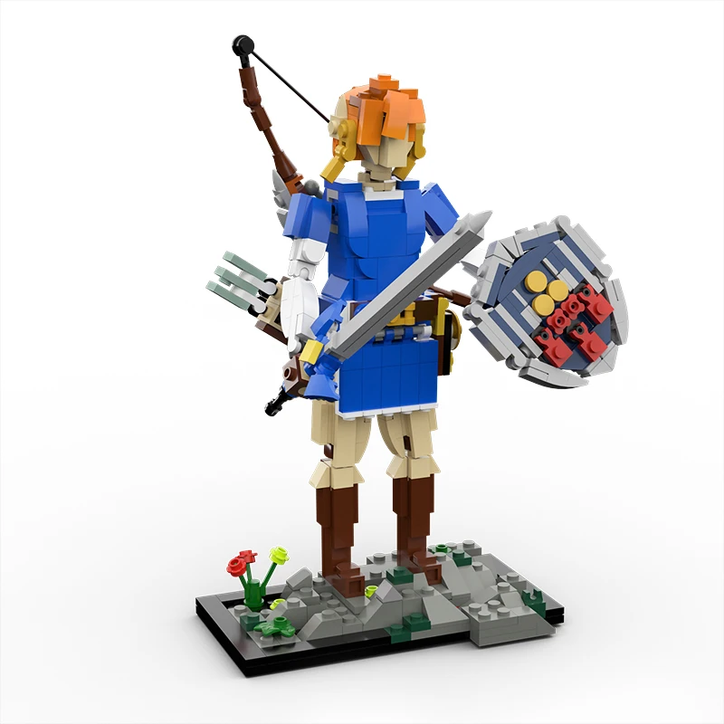 

Фигурка героя MOC из аниме, набор строительных блоков, мультяшный персонаж, игрушечный набор, строительный подарок для мальчиков