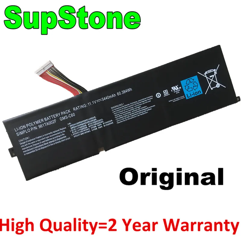 Аккумулятор SupStone для ноутбука Raze Blade R2 GMS-C60 дюйма 17 3 2012 961TA002F RZ09-00830 RZ09-0071 |