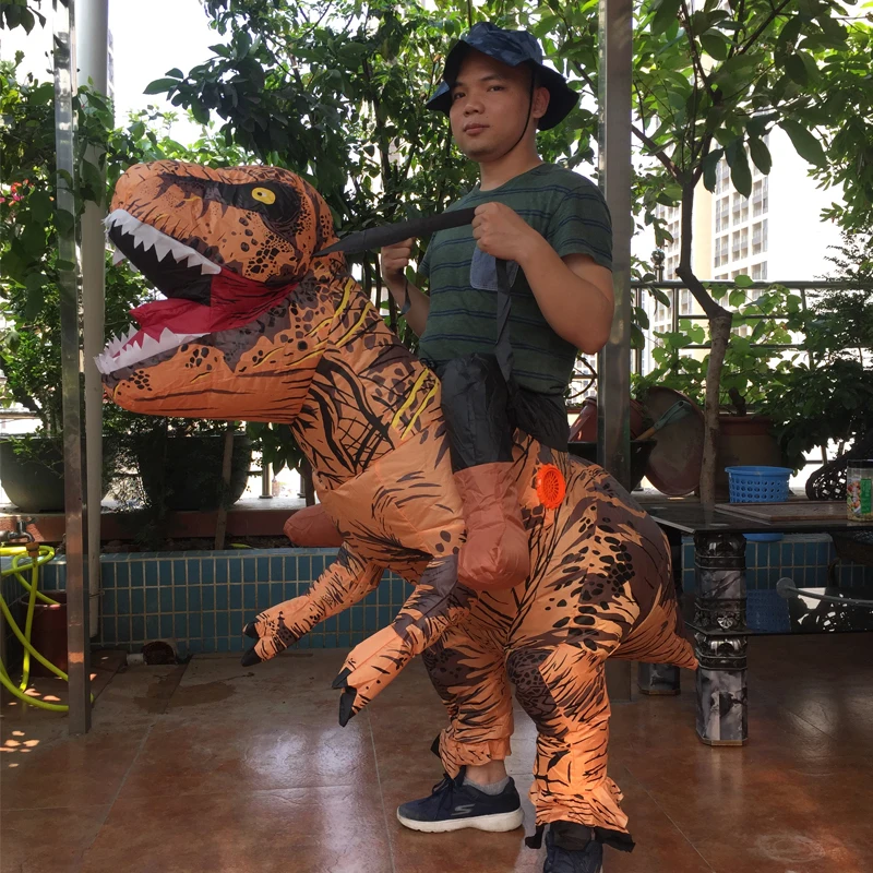 Карнавальный костюм для женщин t rex, динозавр, костюм T-Rex, Пурим, для взрослых, мужчин, на Хэллоуин, надувной костюм динозавра T Rex для детей, женщин