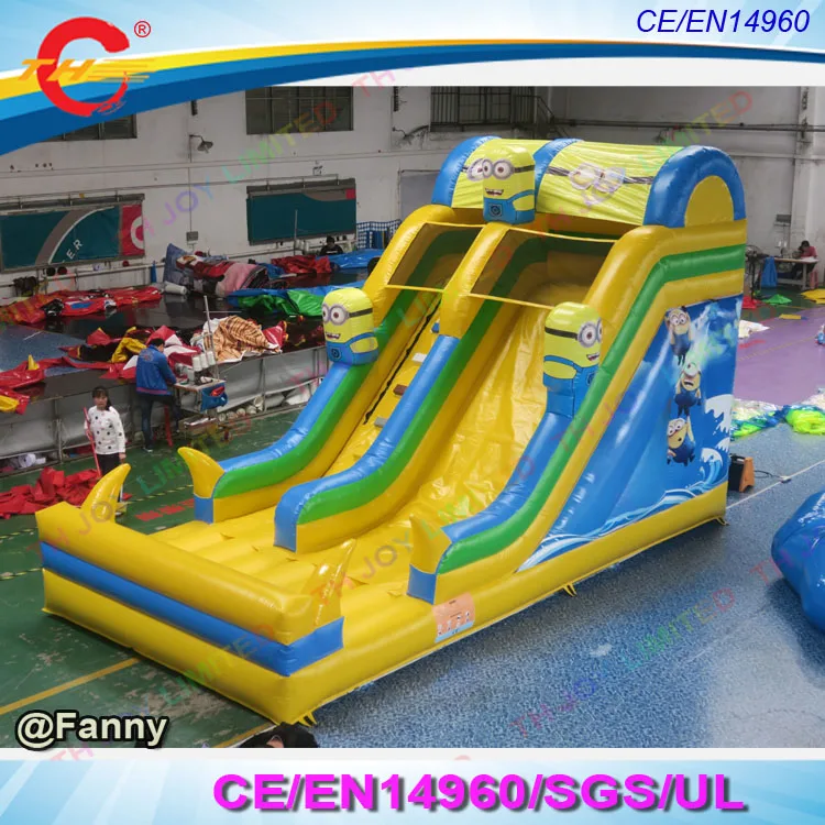 Бесплатная доставка новый дизайн надувная горка с миньонами детский надувной