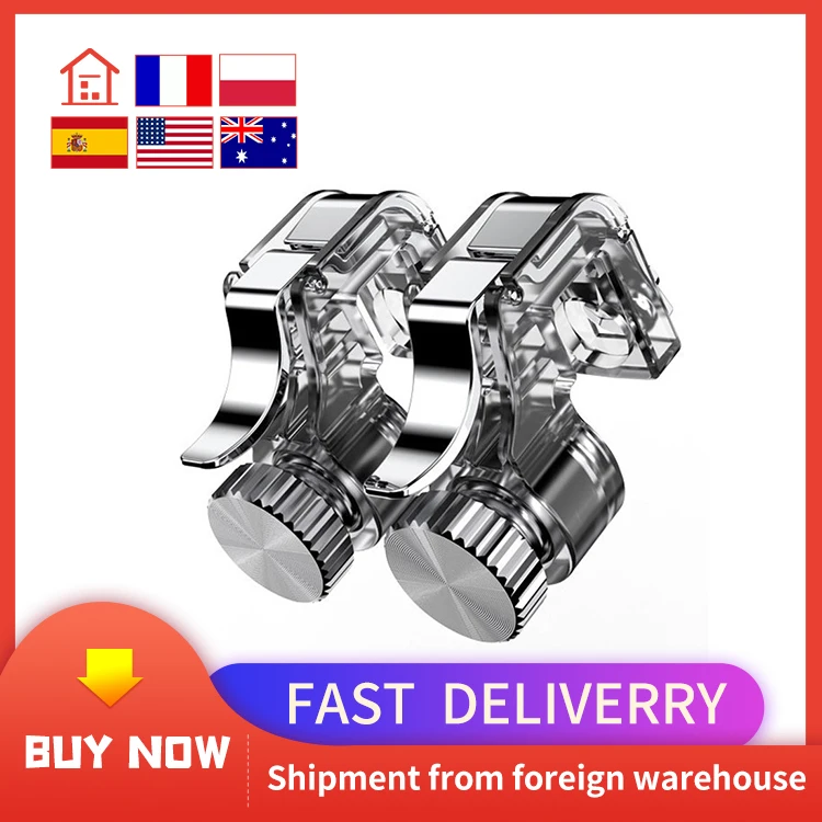 

Металлический триггер для смартфонов PUBG R11, 2 шт./лот, кнопка огня, кнопка прицеливания, L1 R1, контроллер для стрельбы Pubg