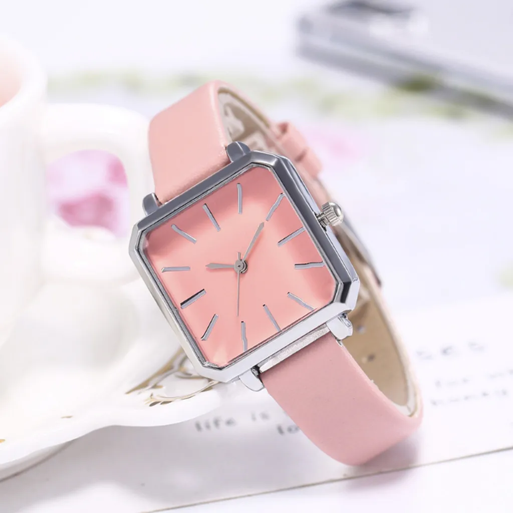Women's Square Watches Fashion Delicate Small Belt Casual Simple Ladies Quartz Watch часы женские reloj mujer montre /d |