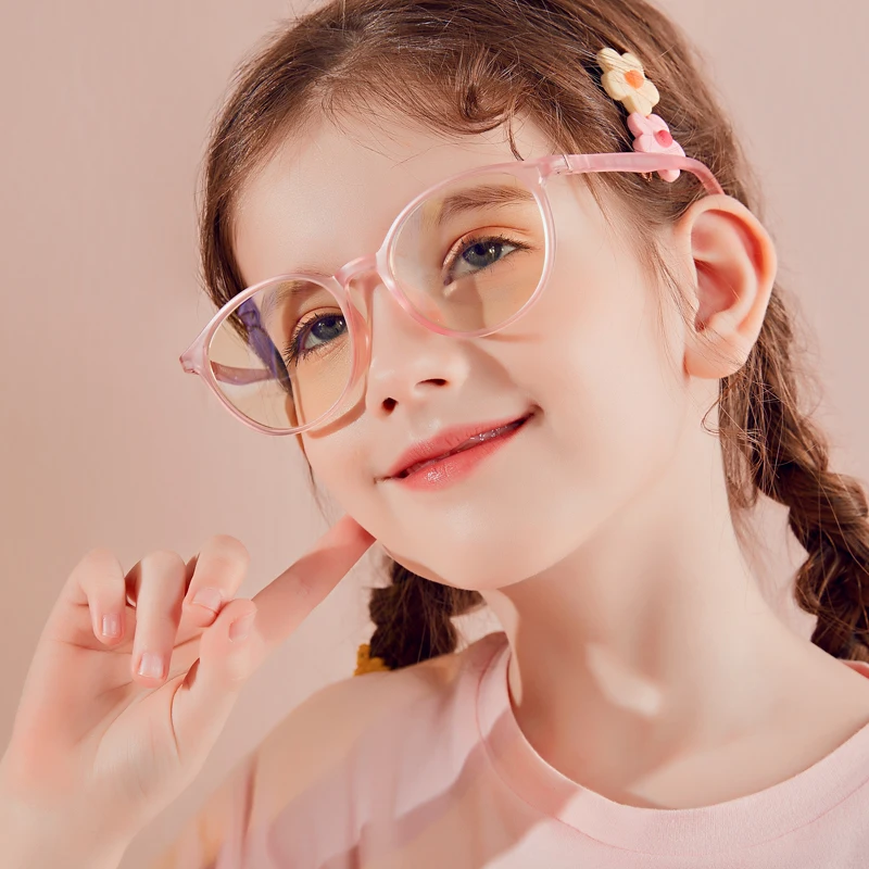 

PARZIN Computer Glasses Frame Kids Anti Blue Light Retro Eyewear Blocking Glasses Boys Girls Optical Spectacle Eyeglasses