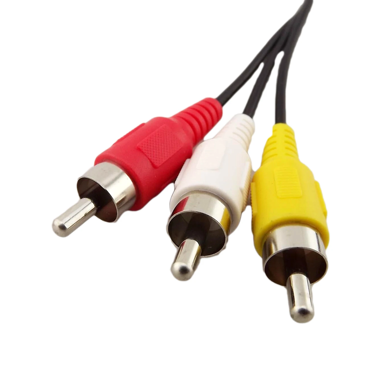 1x 5ft 4 Pin S-Video Male To 3 RCA Plug AV Audio Video Adapter Connector Cable for DVD PC TV | Электроника