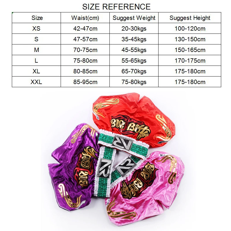 Шорты Муай Тай для мужчин и женщин стильные боксерские трусы тренировочные шорты