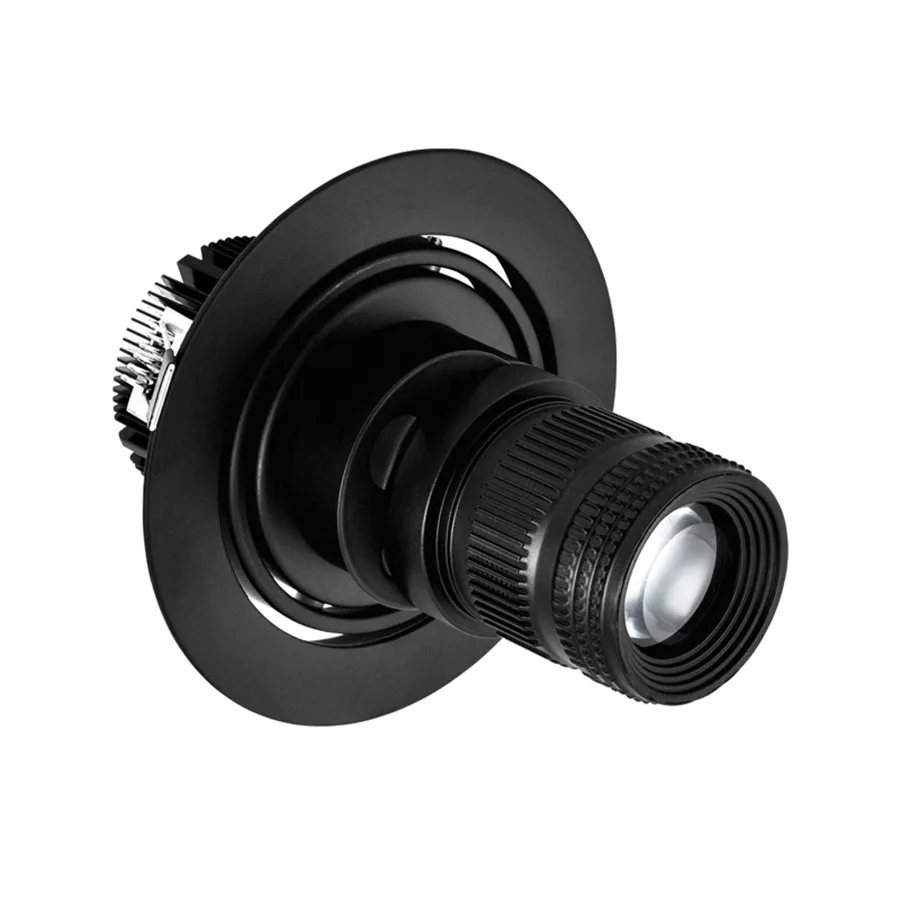 5/7/10/15/20W Zoom Aluminum LED Spotlight Adjustable Focus Recessed Downlight Ceiling Light For Hotel Corridor Museum | Лампы и