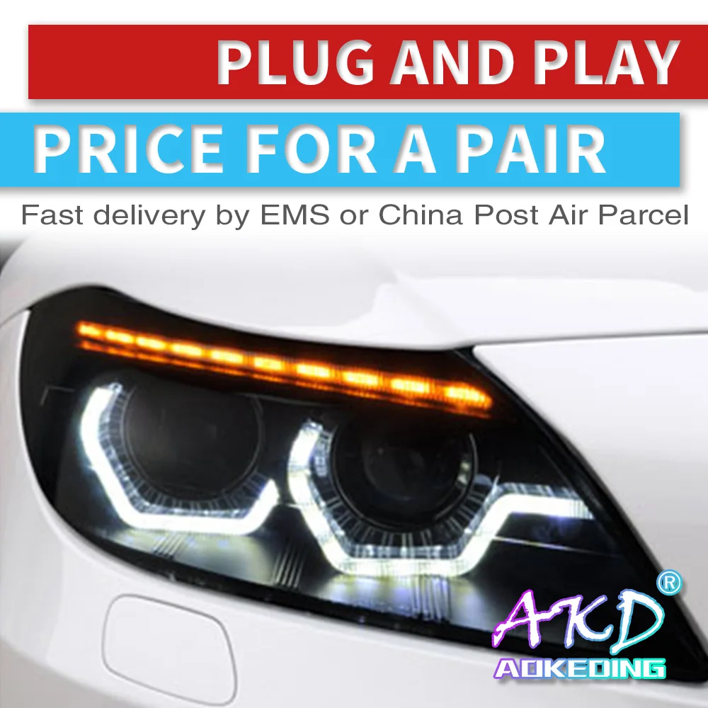 

car accessories For BMW Z4 E89 led headlights 2009-2016 for Z4 headlight LED angle eyes drl H7 hid Bi-Xenon Lens low beam