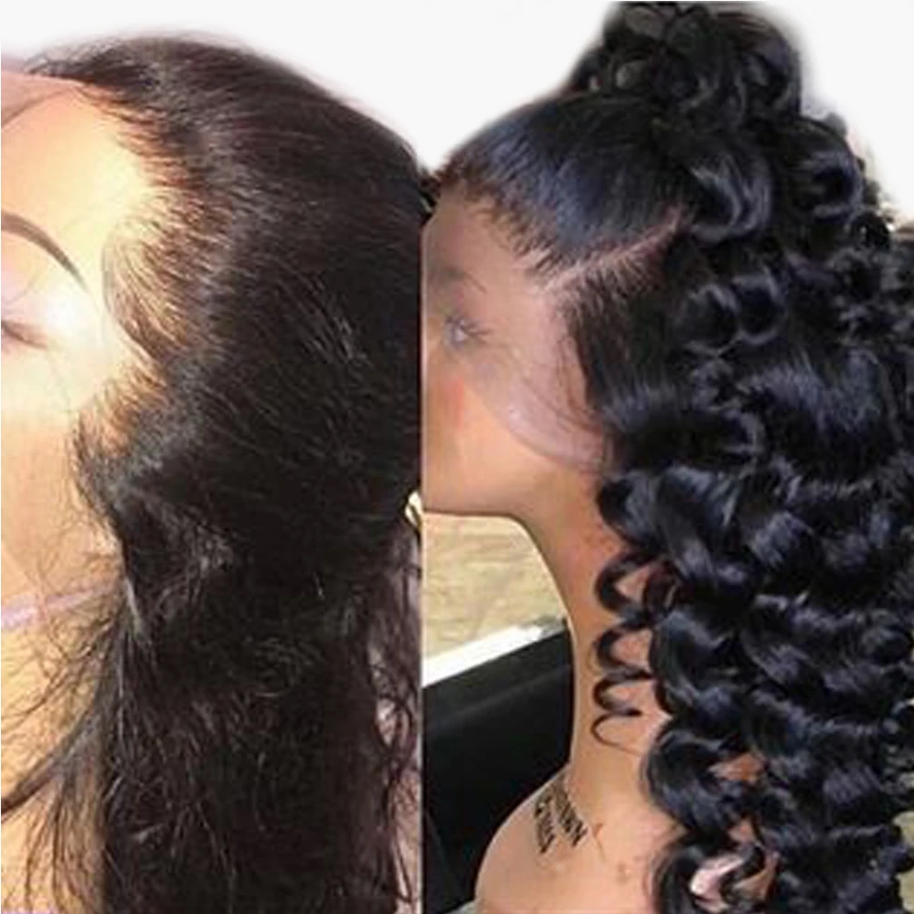 Парик с объемными волнистыми волосами бесклеевые парики полным покрытием 180