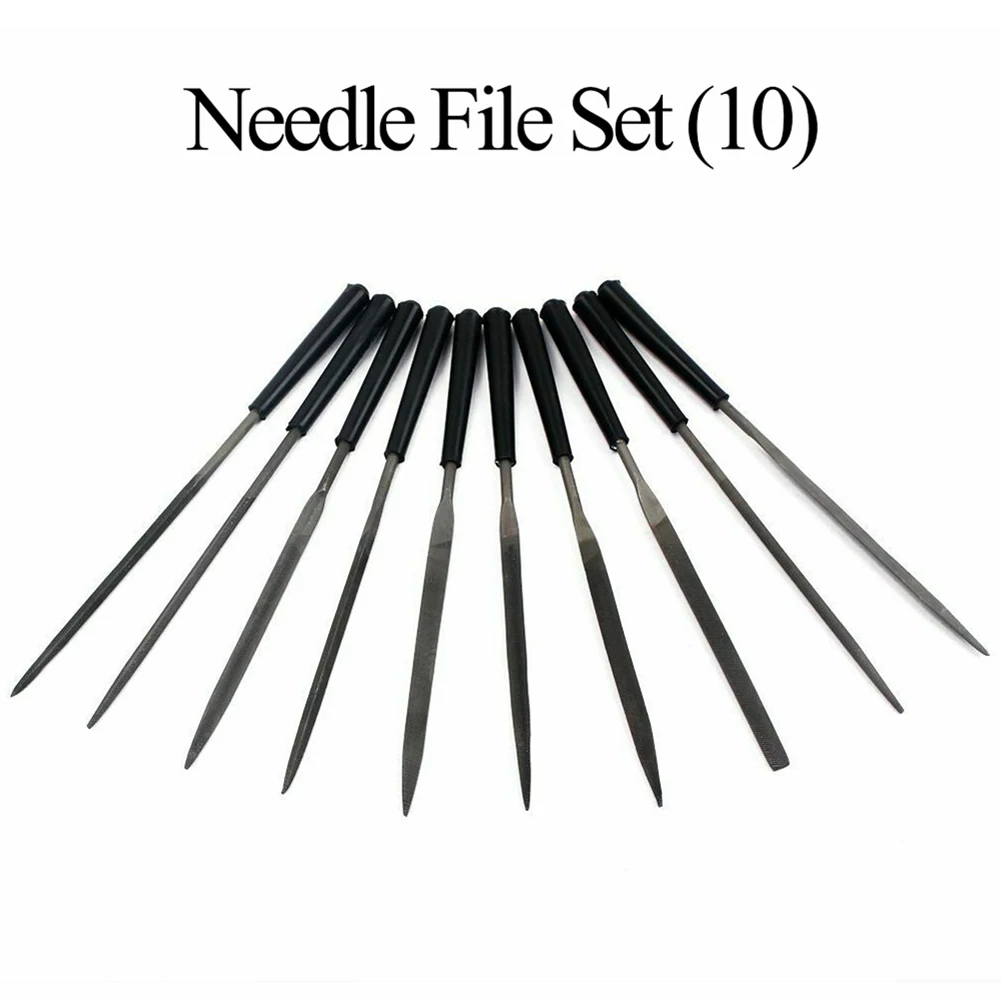 

10PCS Luthier Needle File Set Guitar Nut Slot Fret Dressing Files Tool Guitar Fret File Set Guitar Repair Luthier Tool