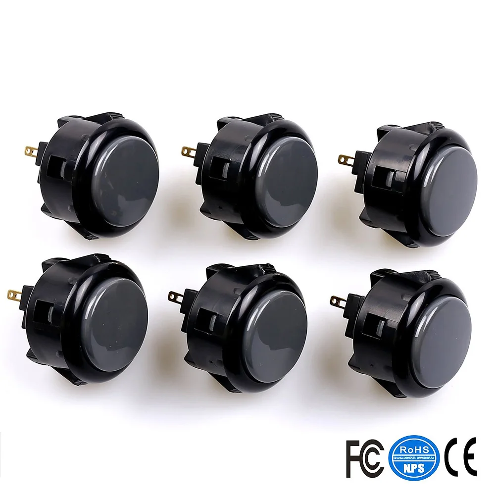 6 шт. SANWA OBSF 30 аркадная кнопка для контроллера USB MAME игровая консоль джойстика