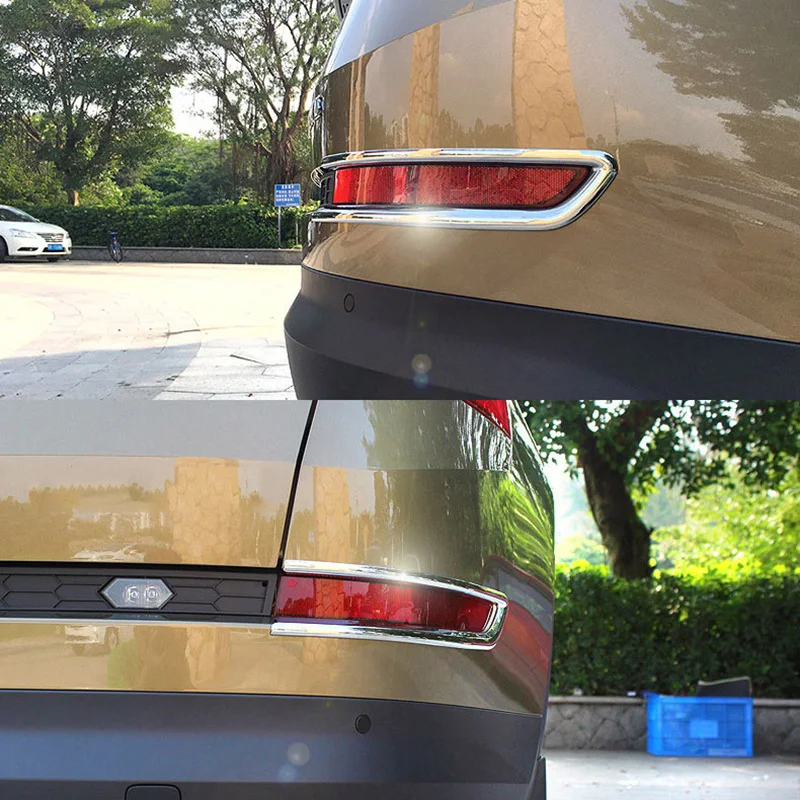 Для Skoda Kodiaq 2017 2018 2019 2020 заднего противотуманная фара для бровей Декоративные
