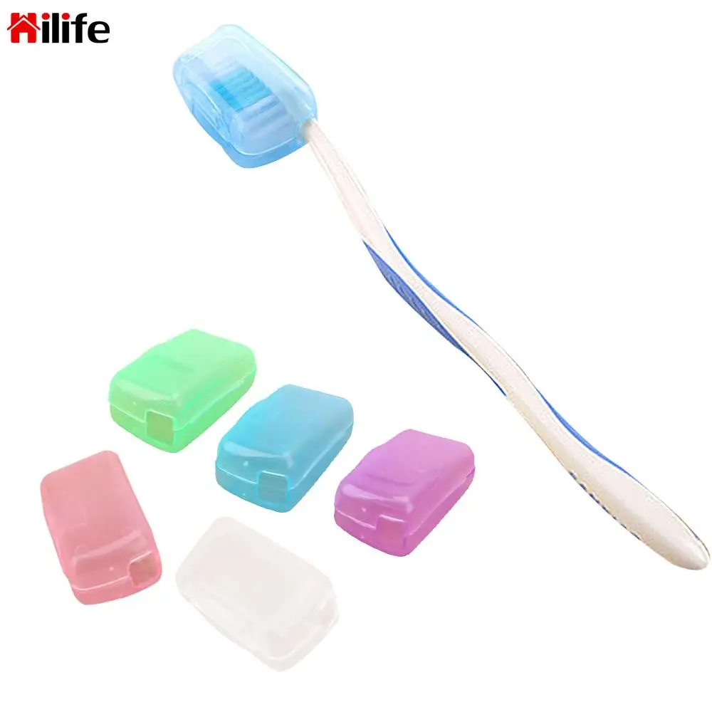 

5 шт./компл. Портативный щетка Кепки путешествия Пеший Туризм Кемпинг Пластик при доставке выбираются произвольно Зубная щётка чехол Крышка