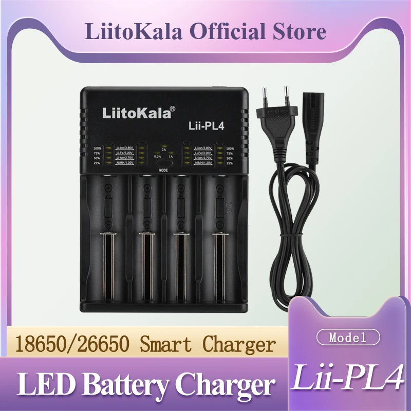 new liitokala lii pl4 lii pd4 1 2v 3 7v 3 2v 3 85v aaaa 18650 18350 26650 10440 14500 16340 nimh battery smart charger free global shipping