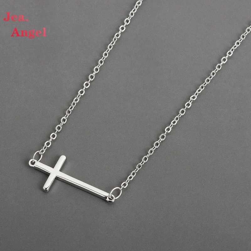 

Цепочка Jea.Angel из серебра 925 пробы женская, минималистичное модное ожерелье с крестом, колье до ключиц, вечерняя бижутерия, аксессуары