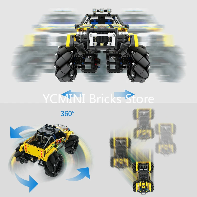Конструктор Модель 1030 шт. RC городской трюк дрейф внедорожный электрический пульт