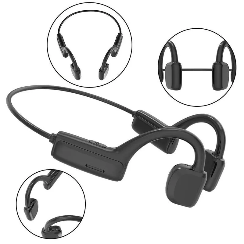 

Chargable Waterproof Wireless Bluetooth Headphone True Ear with Not-In Microphone Bone Conduction Sports Earphone Headset S8N3